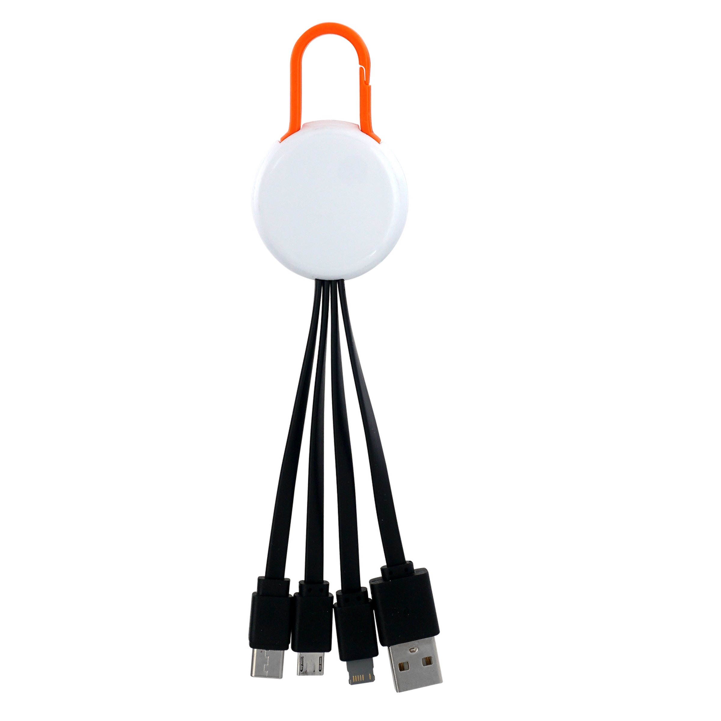 White Colorful Clip 3" 1 Charging Cable 1