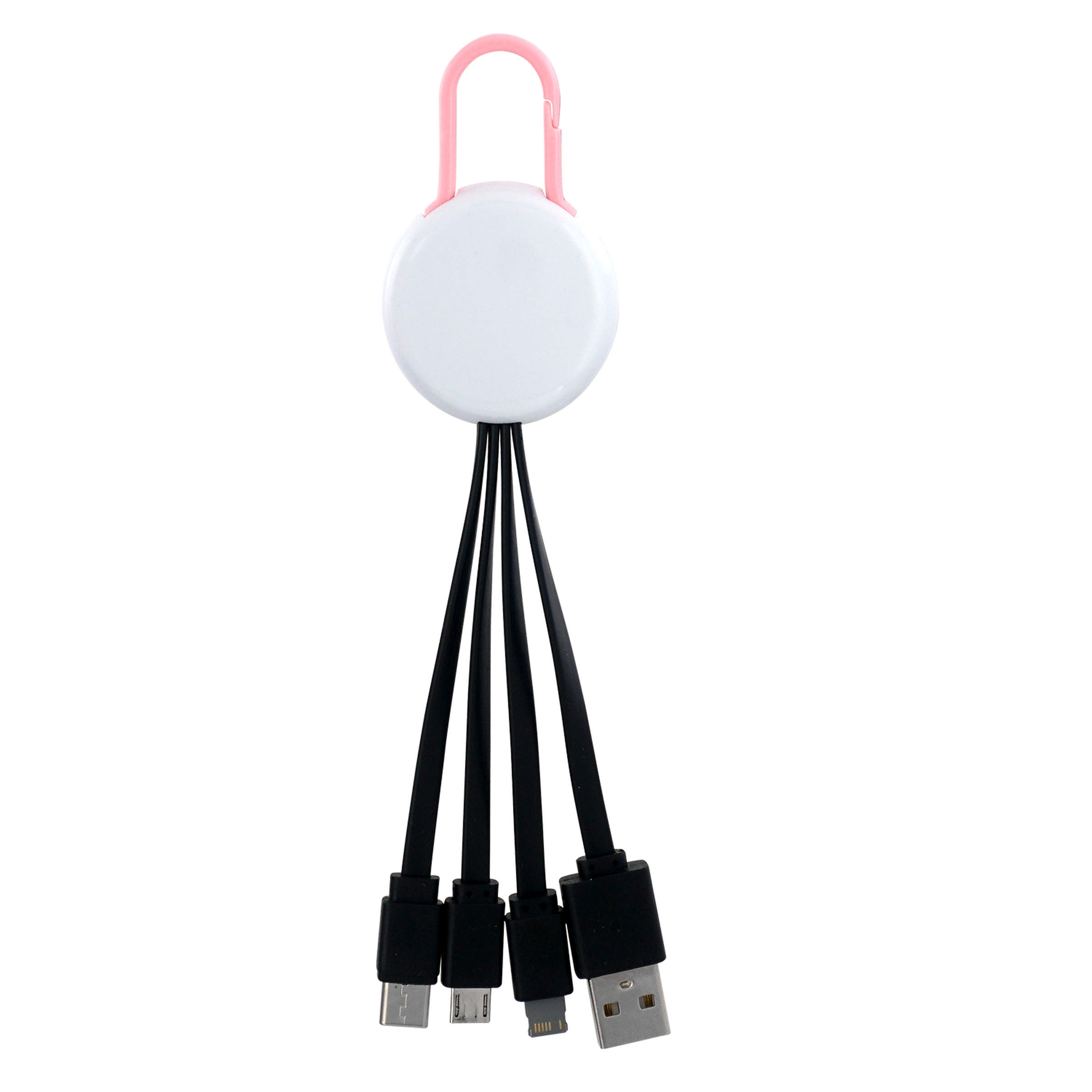 White Colorful Clip 3" 1 Charging Cable 1