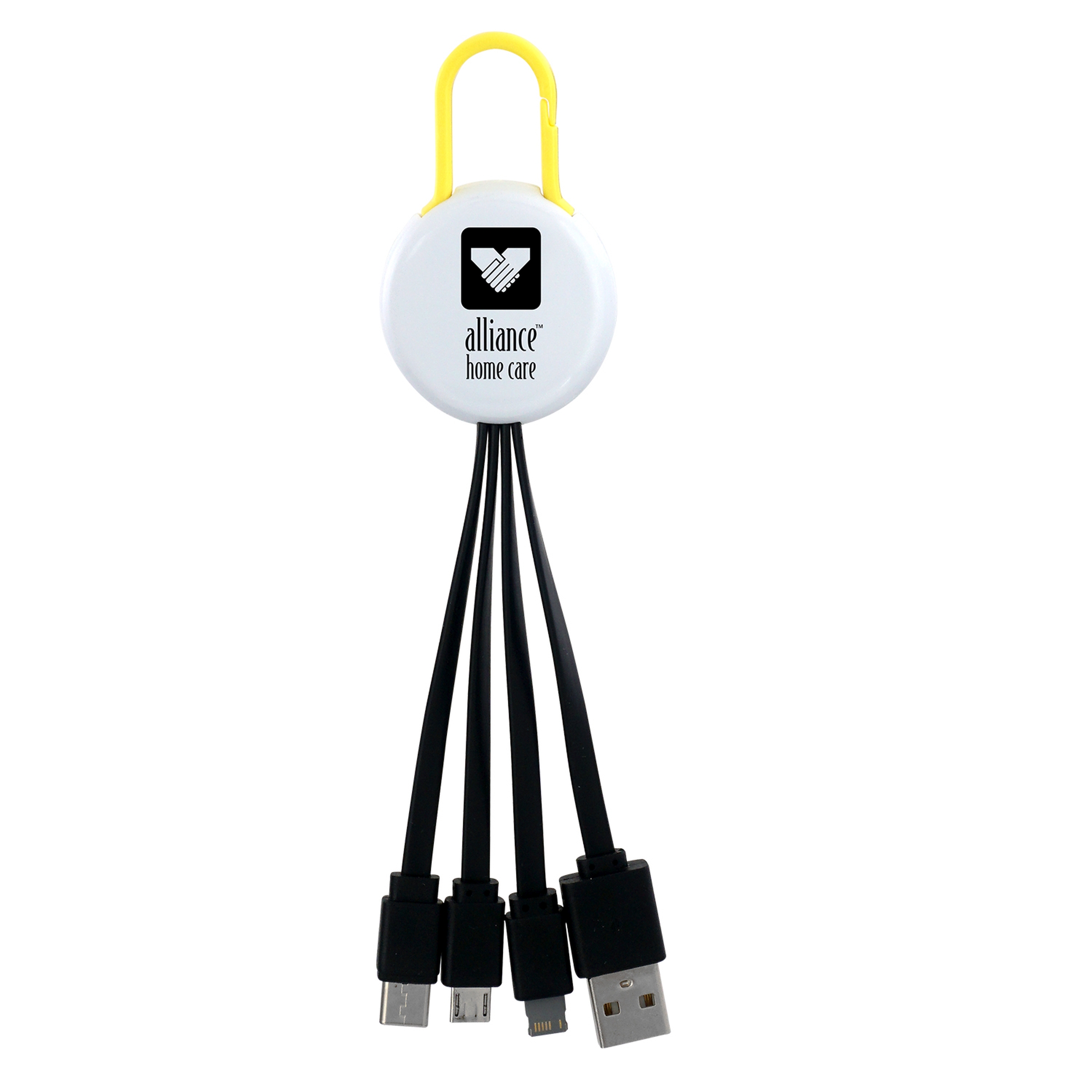 White Colorful Clip 3" 1 Charging Cable 1