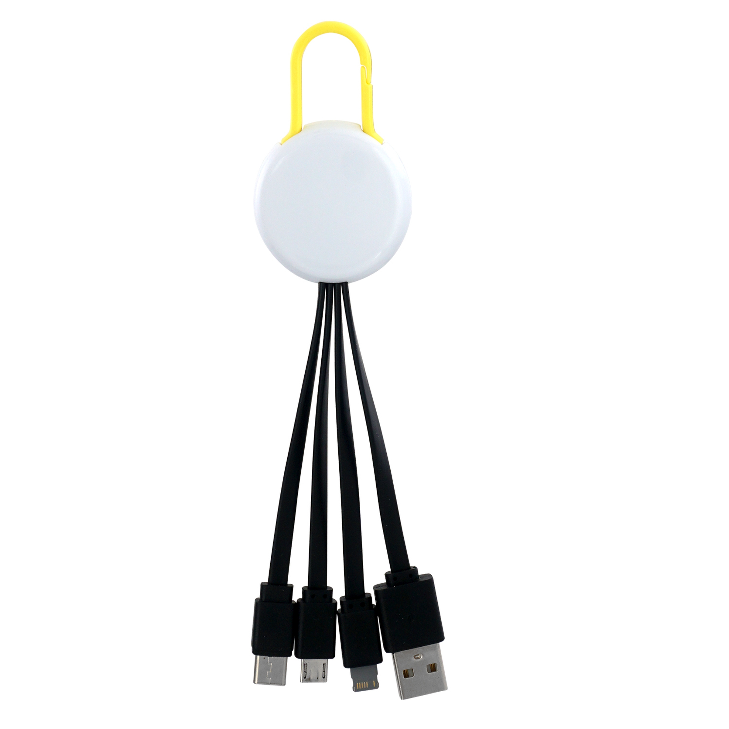 White Colorful Clip 3" 1 Charging Cable 1