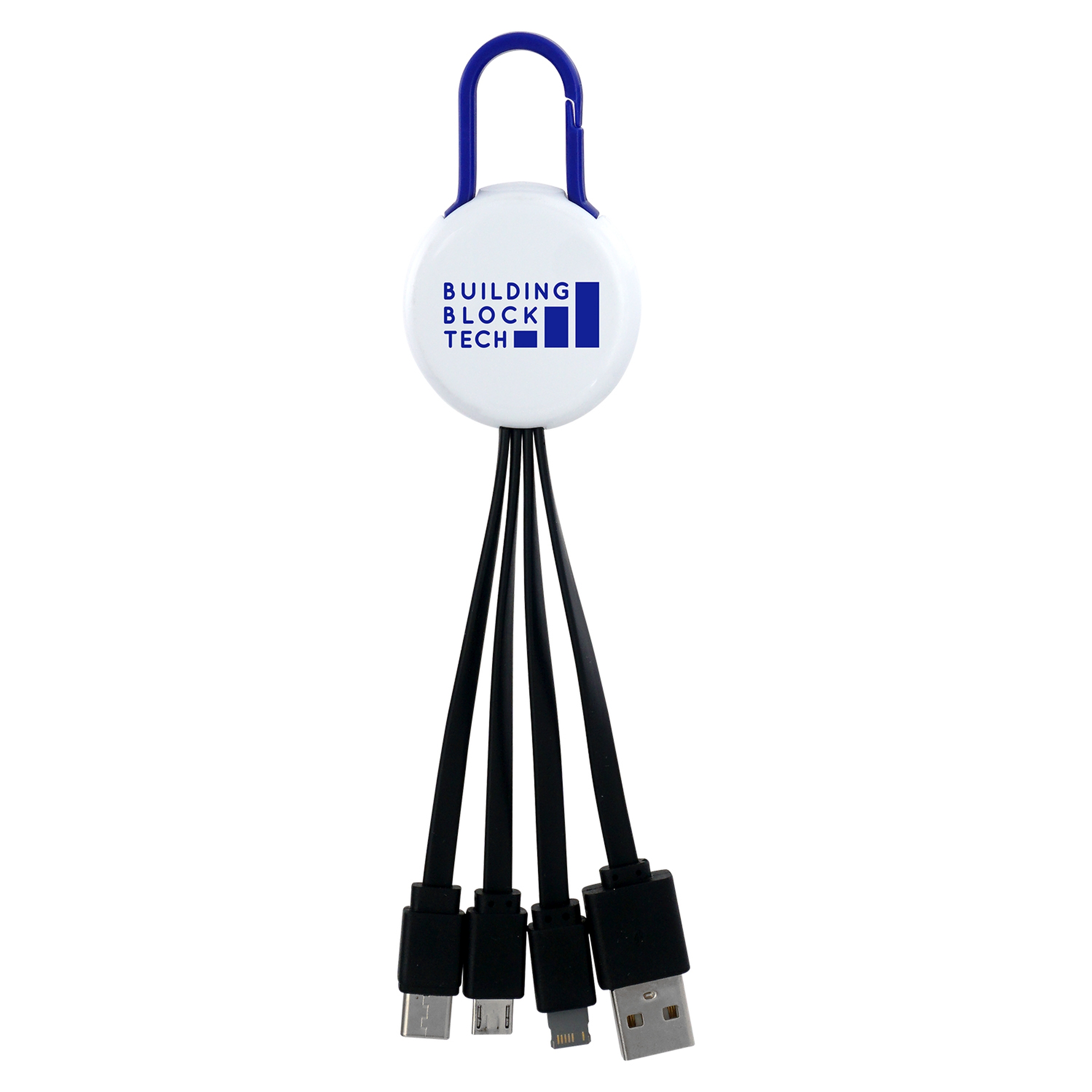White Colorful Clip 3" 1 Charging Cable 1