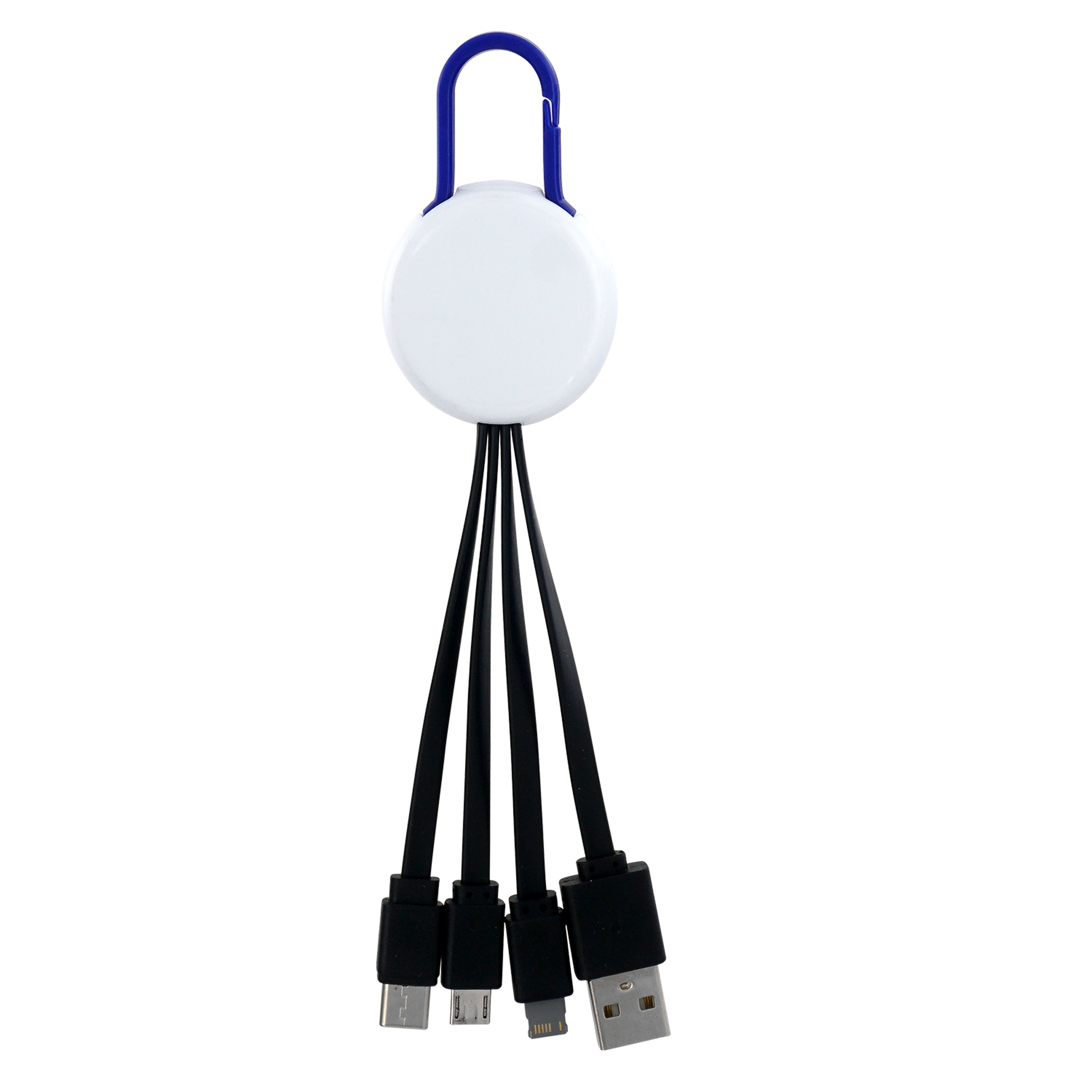 White Colorful Clip 3" 1 Charging Cable 1