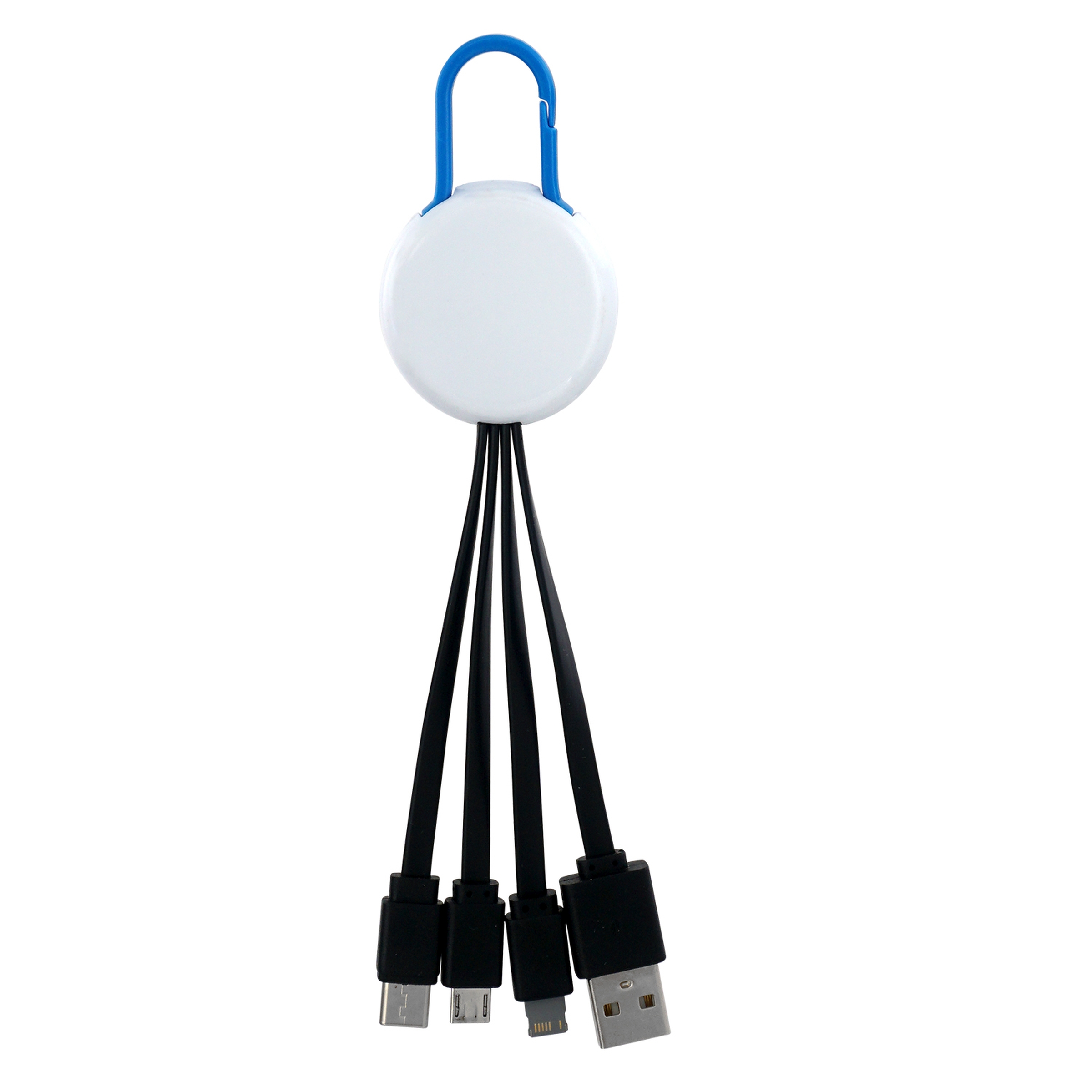 White Colorful Clip 3" 1 Charging Cable 1