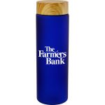 Bamboo Pattern 22 oz. Frosted Bottle - Blue Bamboo Pattern 22 oz. Frosted Bottle - Blue