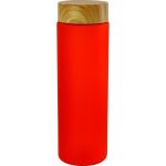 Bamboo Pattern 22 oz. Frosted Bottle - Red Bamboo Pattern 22 oz. Frosted Bottle - Red