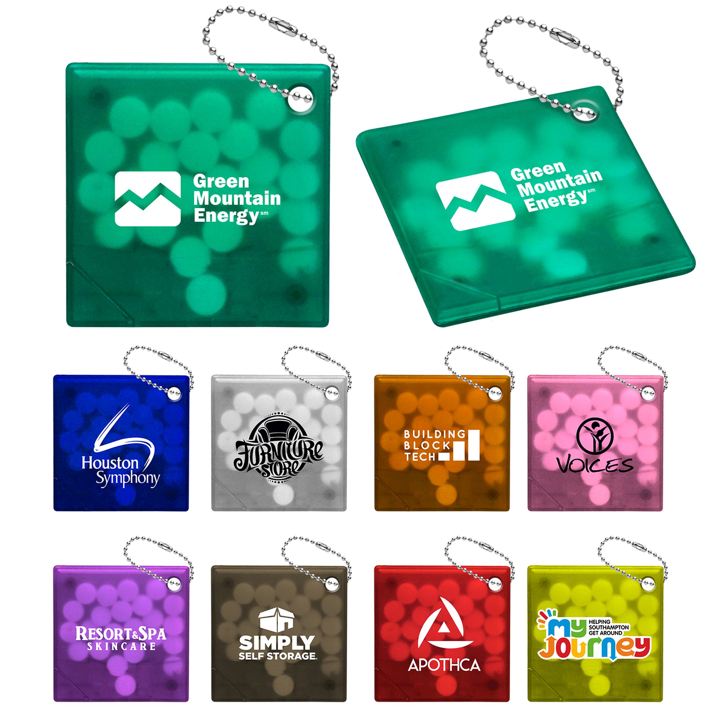 Square Mint Keyring 1