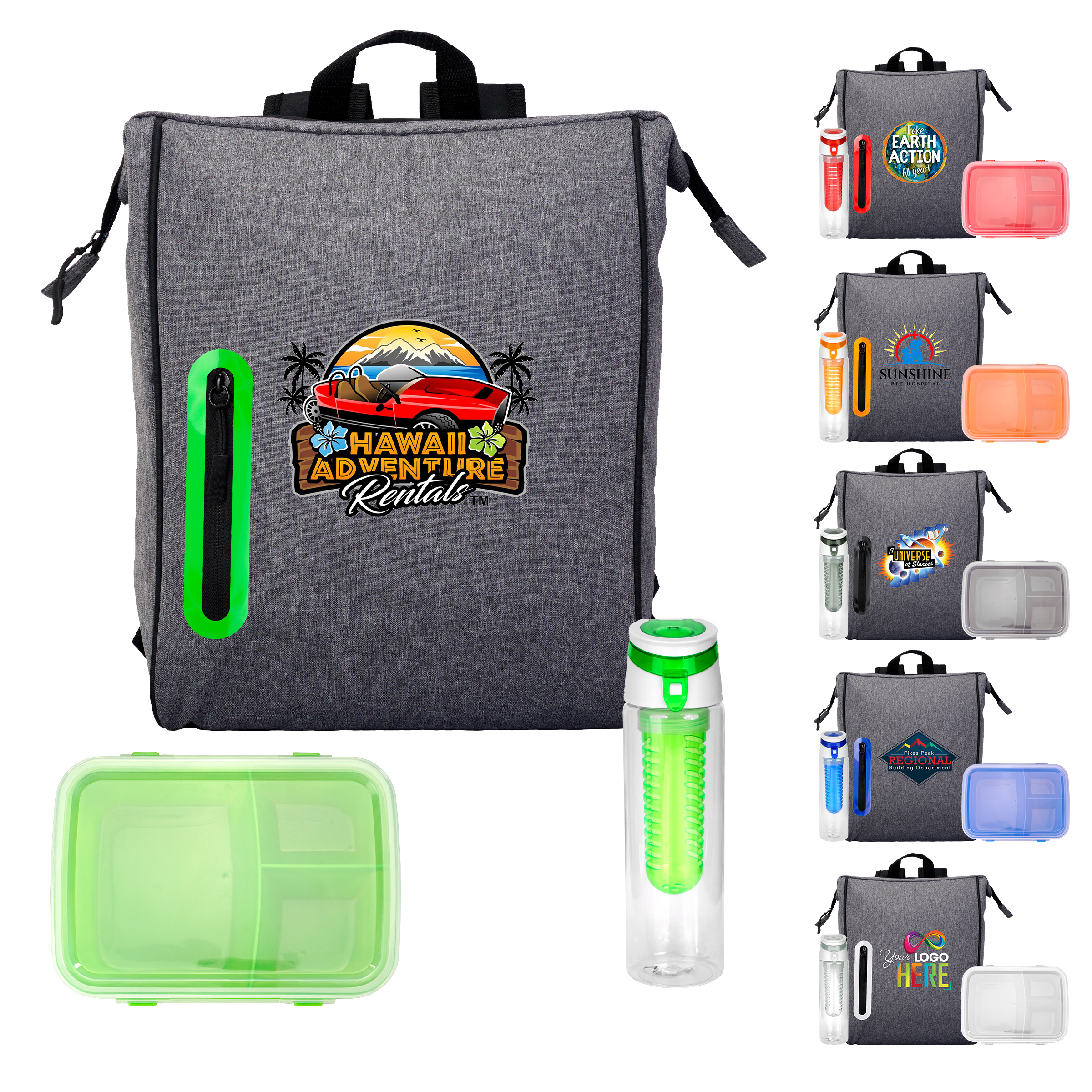 To Go Oval Lunch & Drink Cooler 1