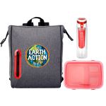 To Go Oval Lunch & Drink Cooler - Red To Go Oval Lunch & Drink Cooler - Red