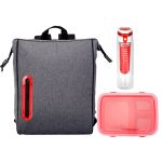 To Go Oval Lunch & Drink Cooler - Red To Go Oval Lunch & Drink Cooler - Red