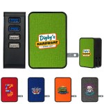 UL 4 Port Heathered USB Folding Wall Charger 1 UL 4 Port Heathered USB Folding Wall Charger 1