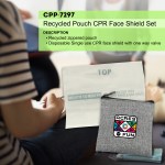 Recycled Pouch CPR Face Shield Set - Lifestyle Image Recycled Pouch CPR Face Shield Set - Lifestyle Image