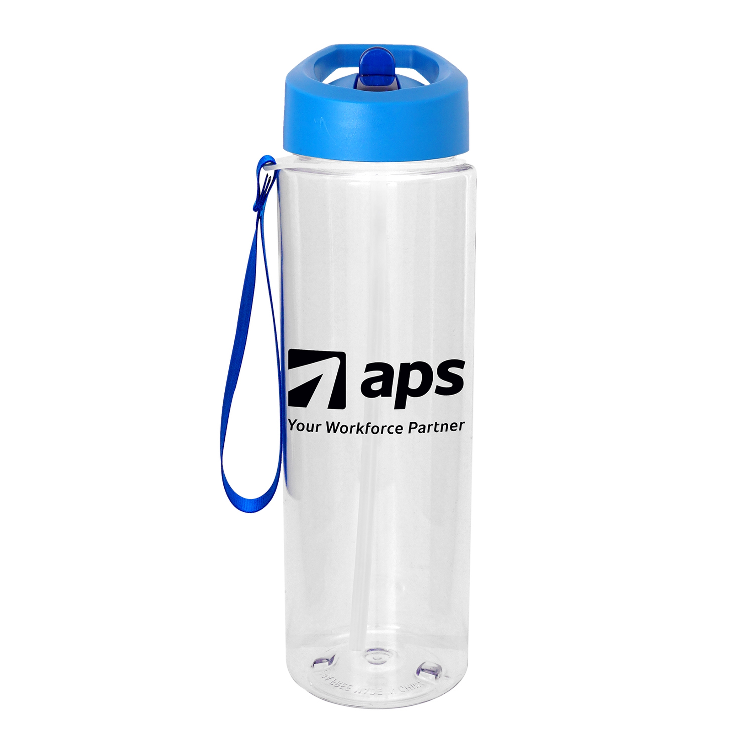 Pop Up 24 oz. Lanyard Recycled Bottle 1