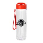 Pop Up 24 oz. Lanyard Recycled Bottle - red Pop Up 24 oz. Lanyard Recycled Bottle - red