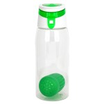 Trendy 25 oz. Recycled Bottle with Floating Infuser - green Trendy 25 oz. Recycled Bottle with Floating Infuser - green