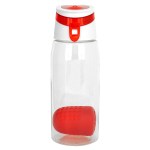 Trendy 25 oz. Recycled Bottle with Floating Infuser - red Trendy 25 oz. Recycled Bottle with Floating Infuser - red