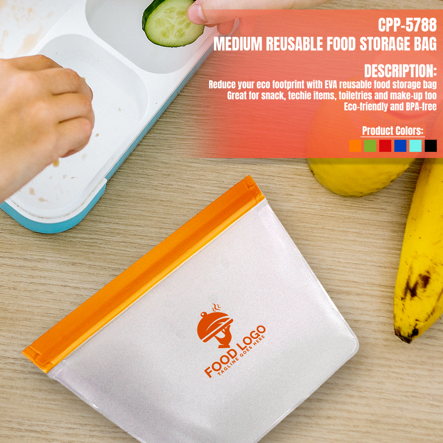 Medium Reusable Food Storage Bag 1