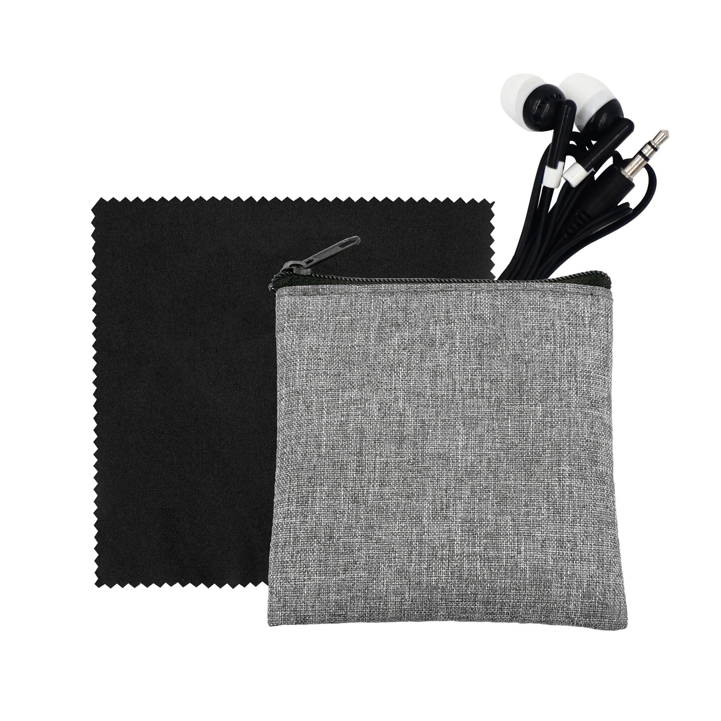 Recycled Ear Bud & Cloth Set 1