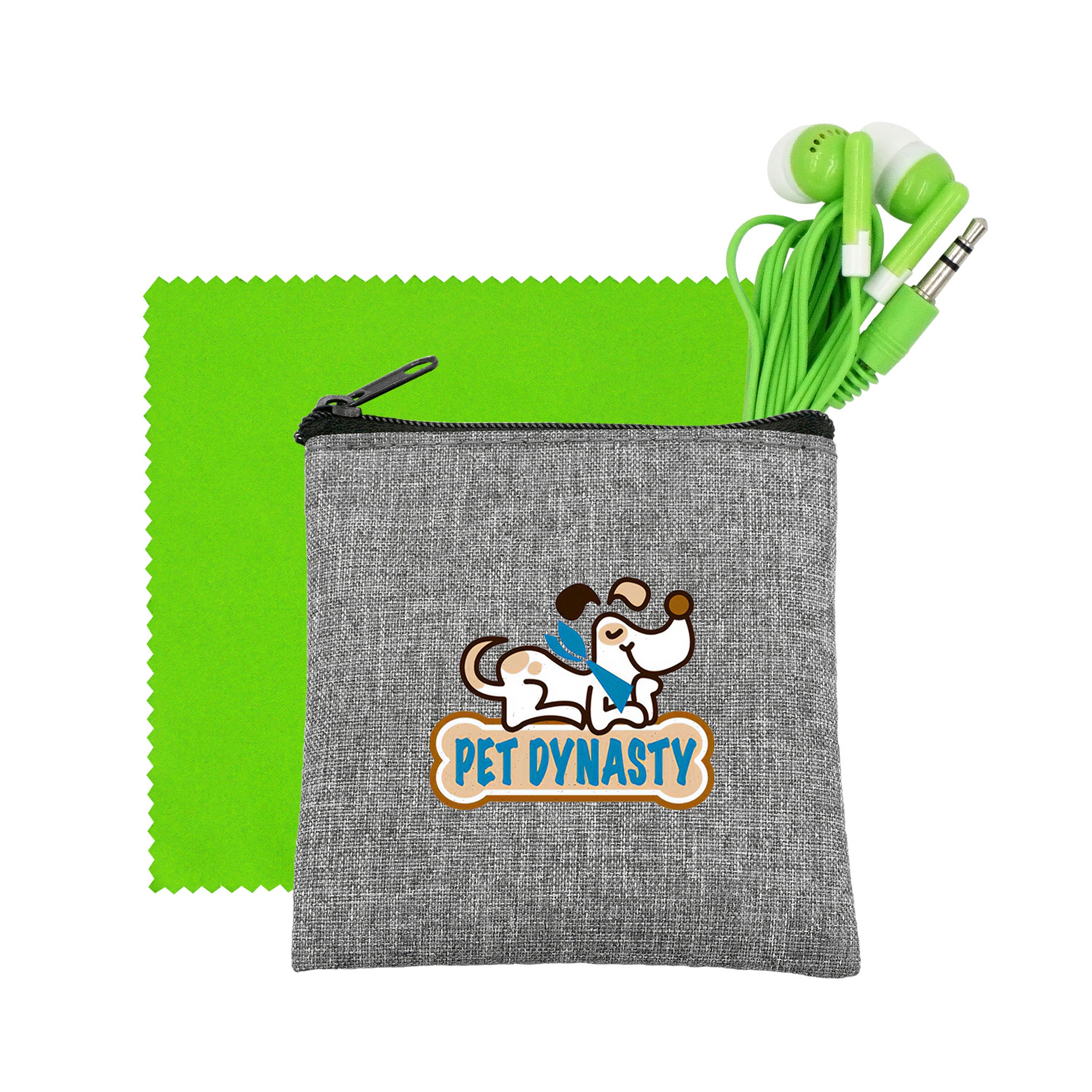 Recycled Ear Bud & Cloth Set 1