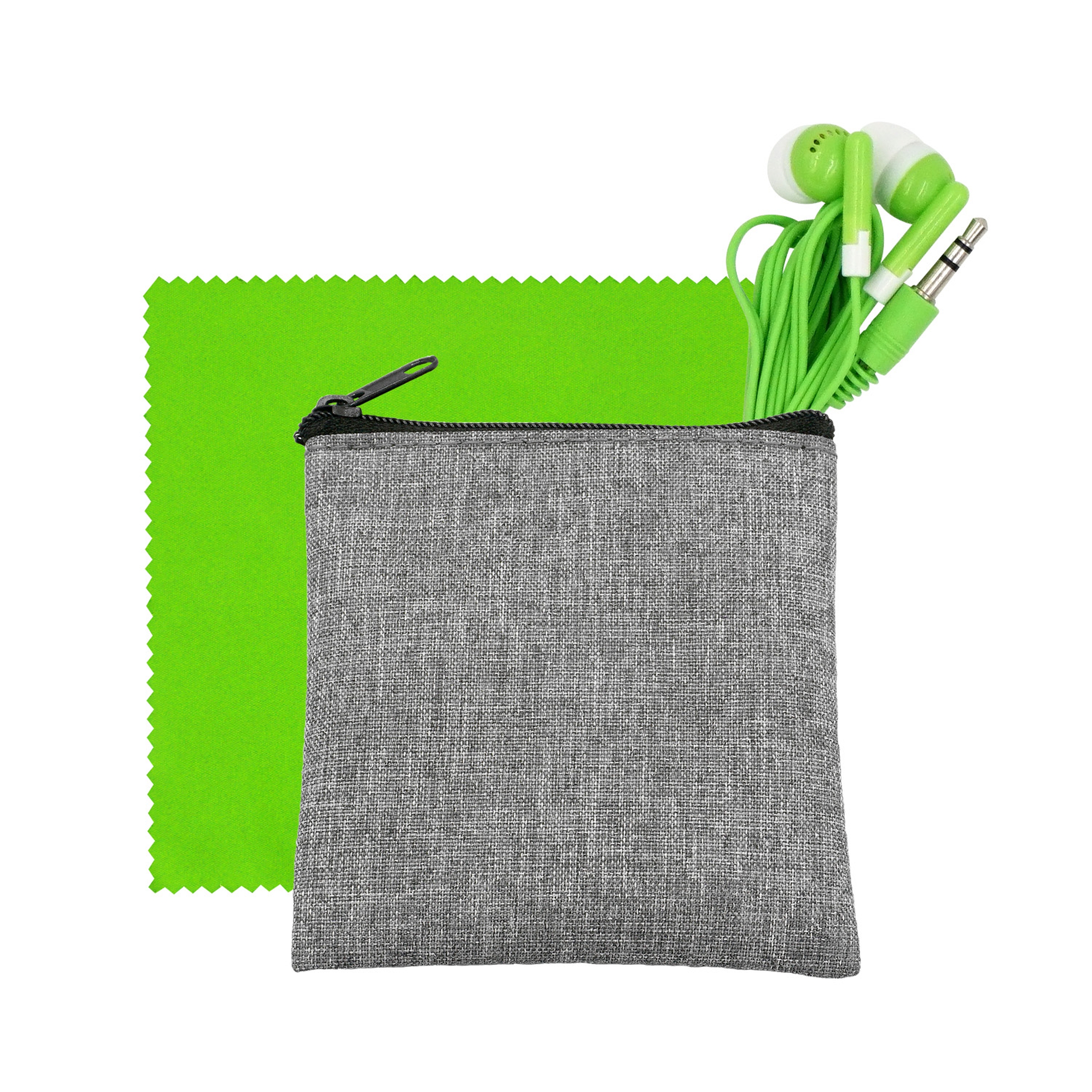 Recycled Ear Bud & Cloth Set 1