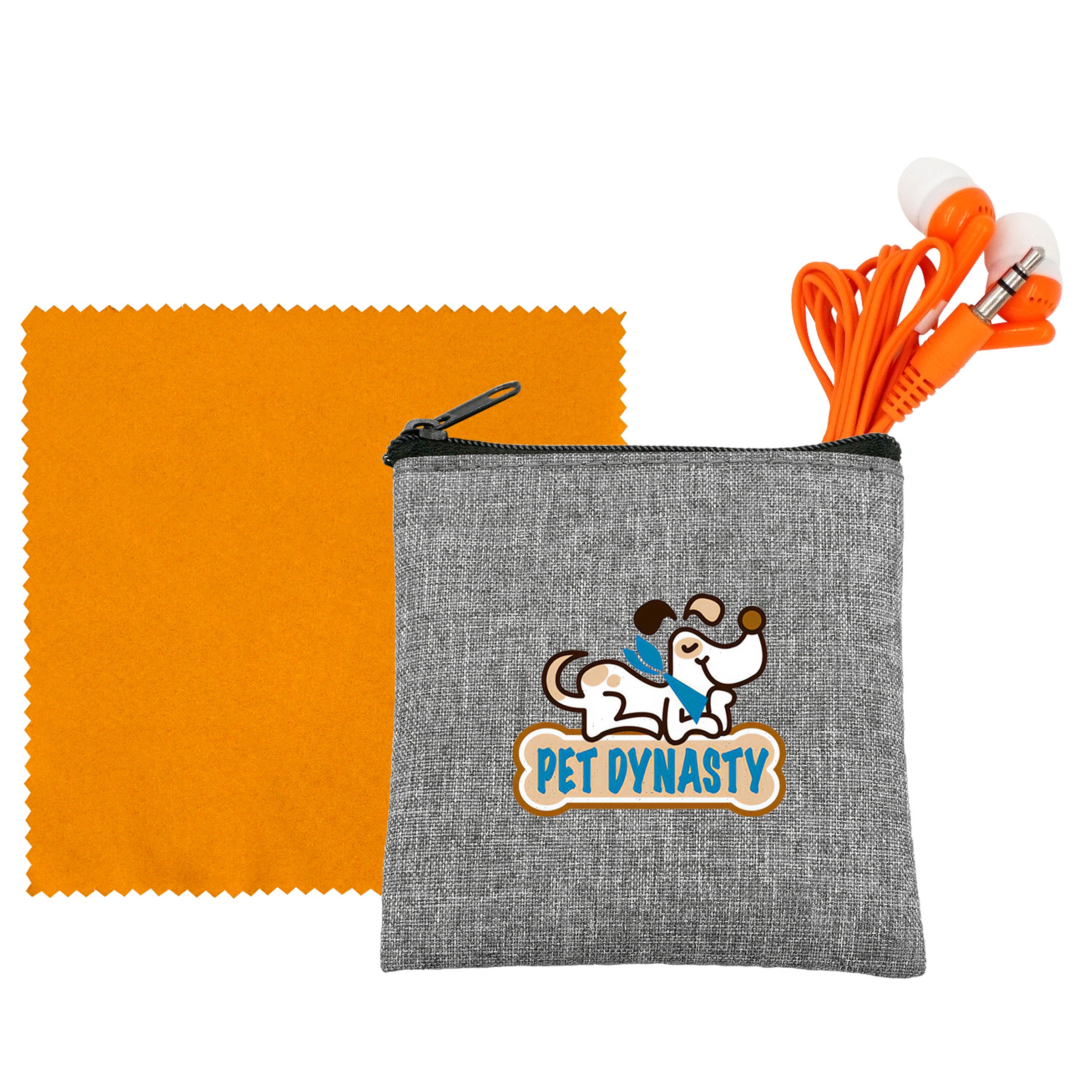 Recycled Ear Bud & Cloth Set 1