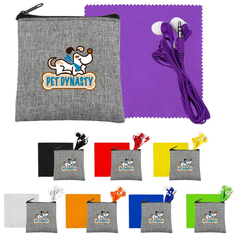 Recycled Ear Bud & Cloth Set 1 Recycled Ear Bud & Cloth Set 1