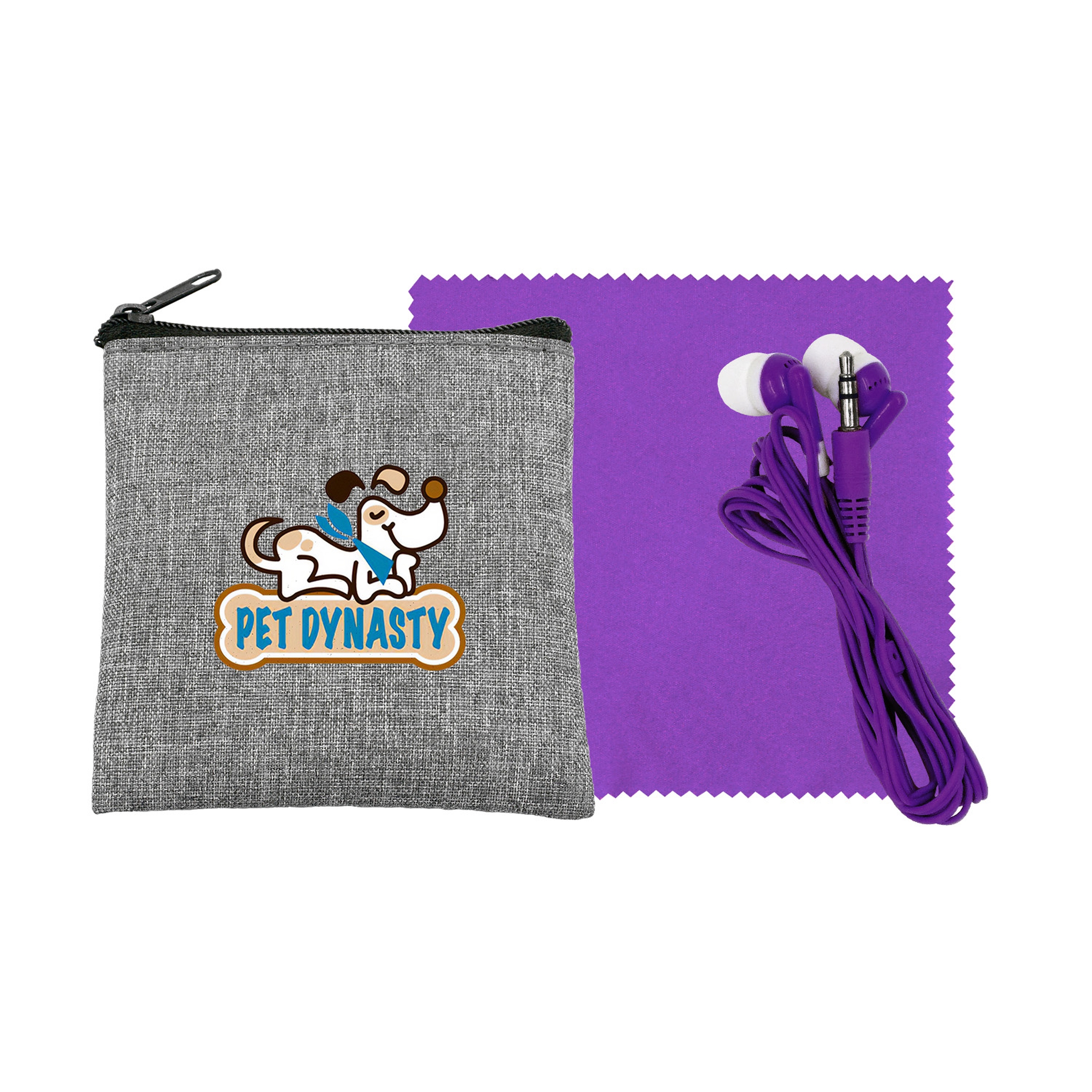 Recycled Ear Bud & Cloth Set 1