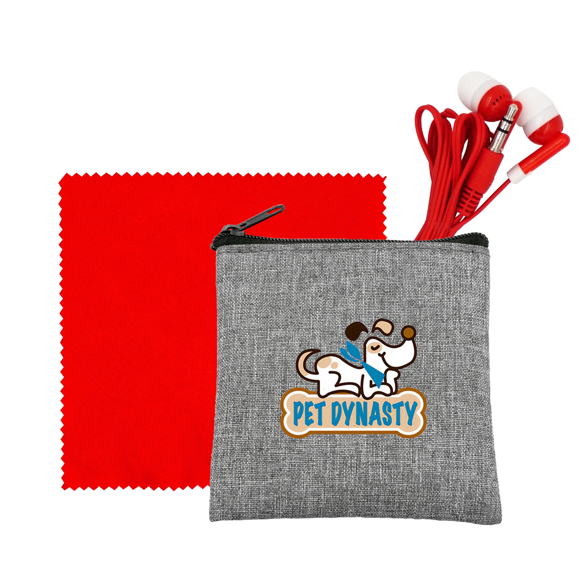 Recycled Ear Bud & Cloth Set 1