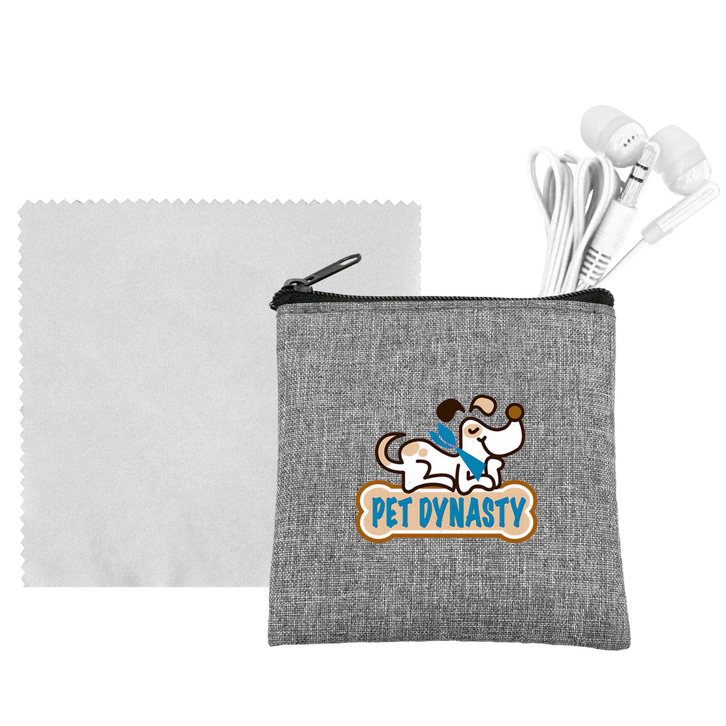 Recycled Ear Bud & Cloth Set 1
