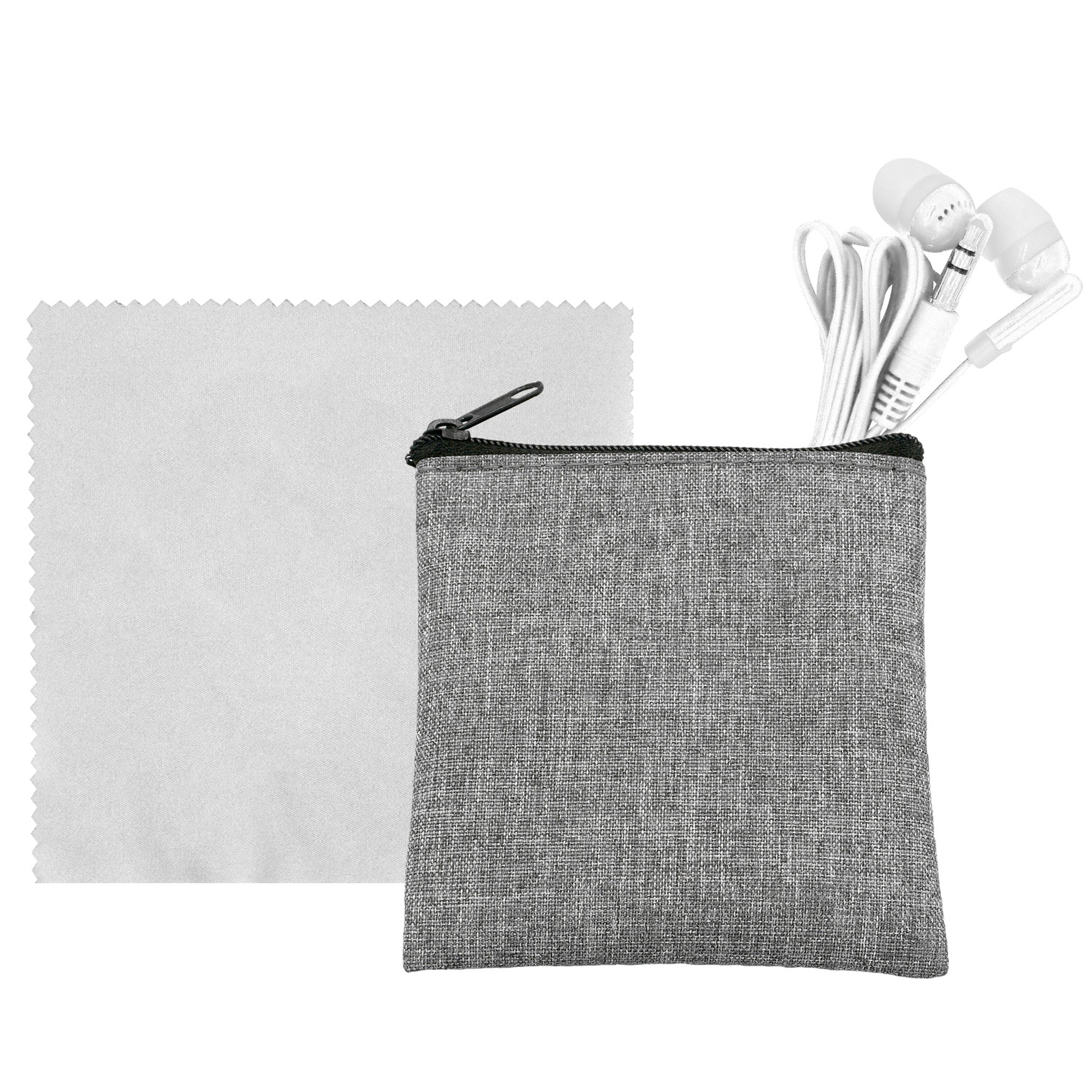Recycled Ear Bud & Cloth Set 1