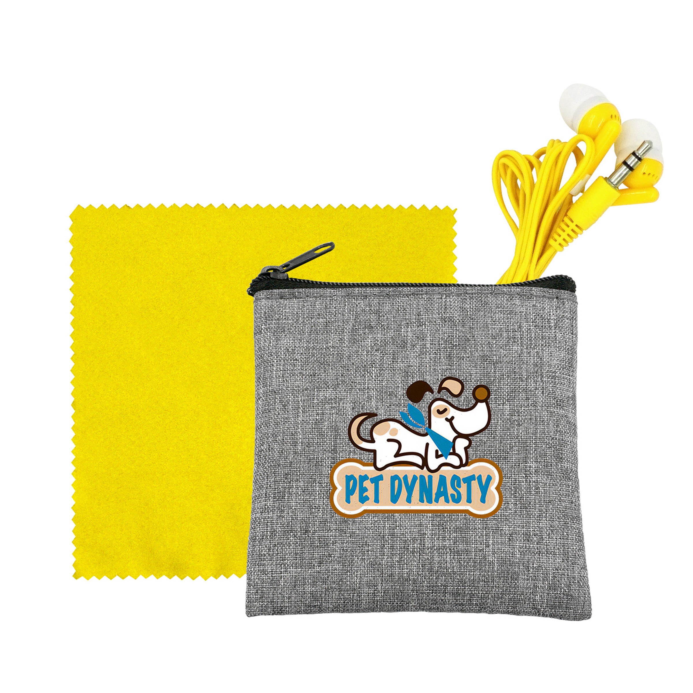Recycled Ear Bud & Cloth Set 1
