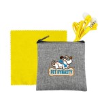 Recycled Ear Bud & Cloth Set - Yellow Recycled Ear Bud & Cloth Set - Yellow