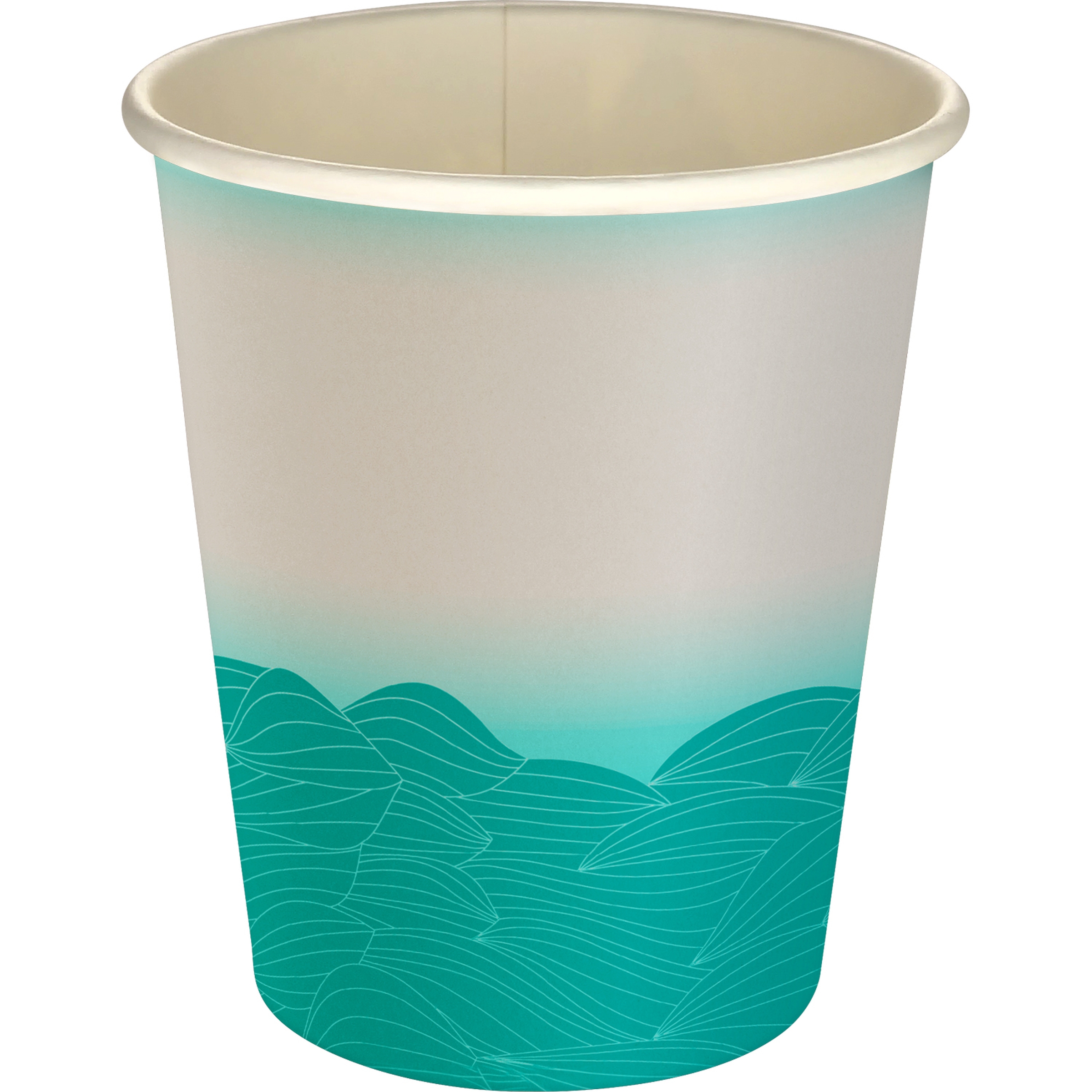 5 oz Full Color Turbulent Waves Paper Cup 1