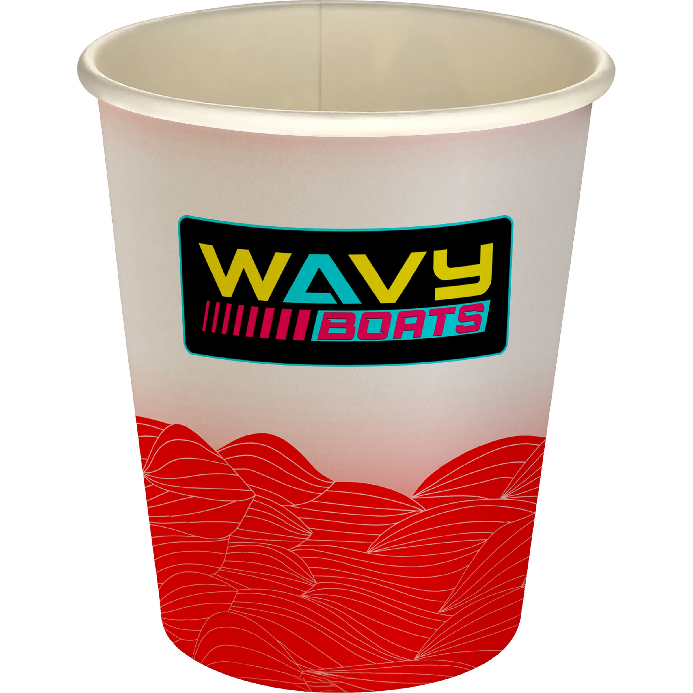 5 oz Full Color Turbulent Waves Paper Cup 1