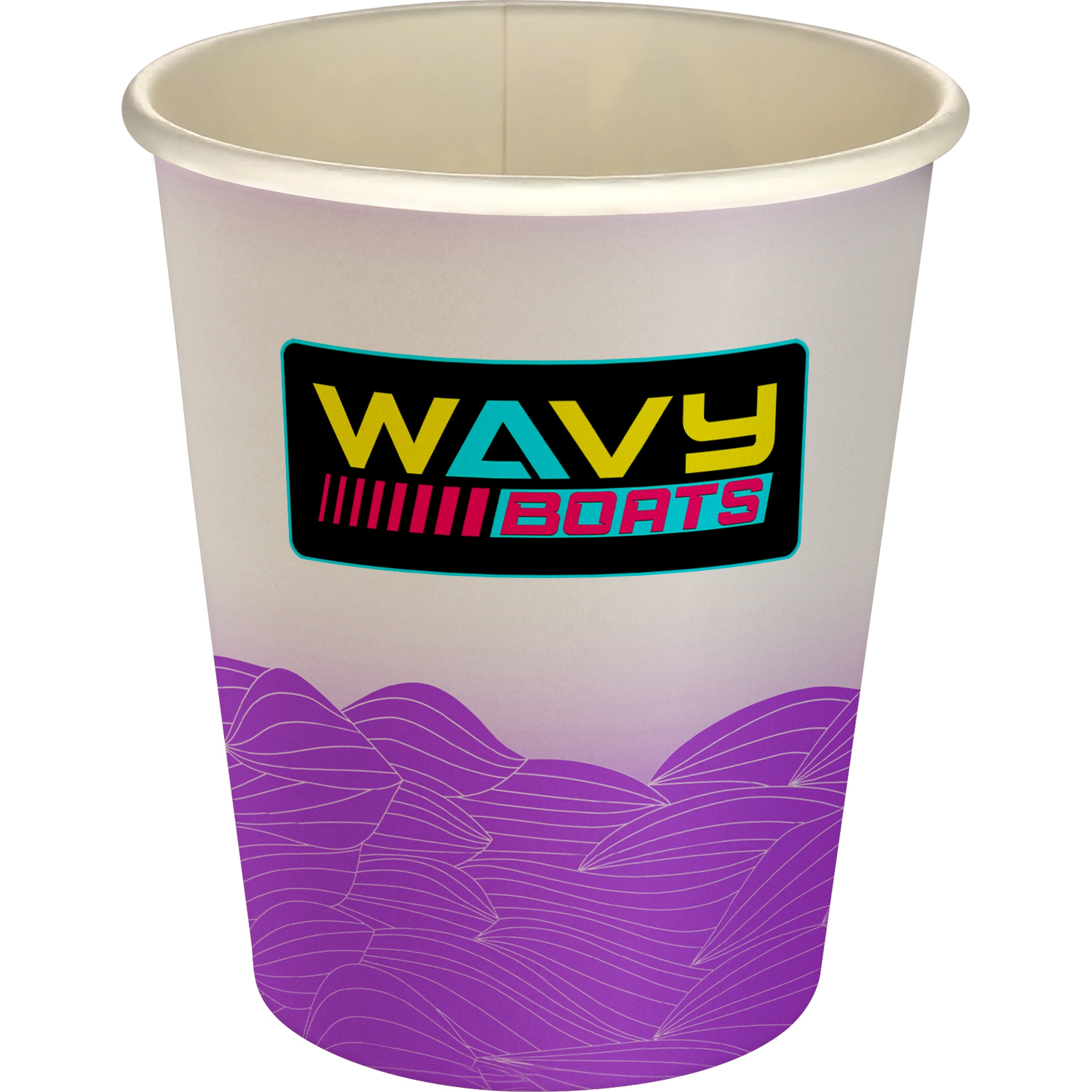 5 oz Full Color Turbulent Waves Paper Cup 1