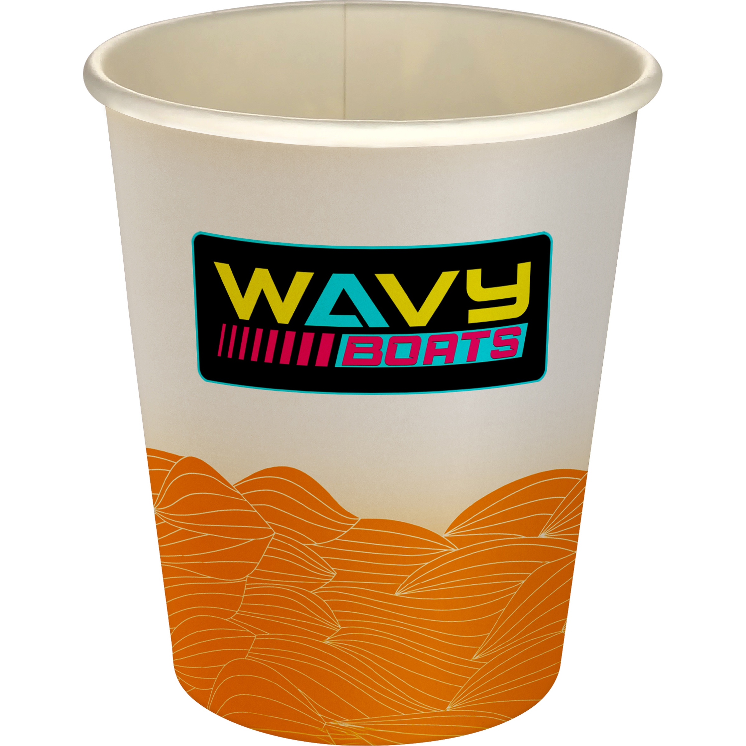 5 oz Full Color Turbulent Waves Paper Cup 1