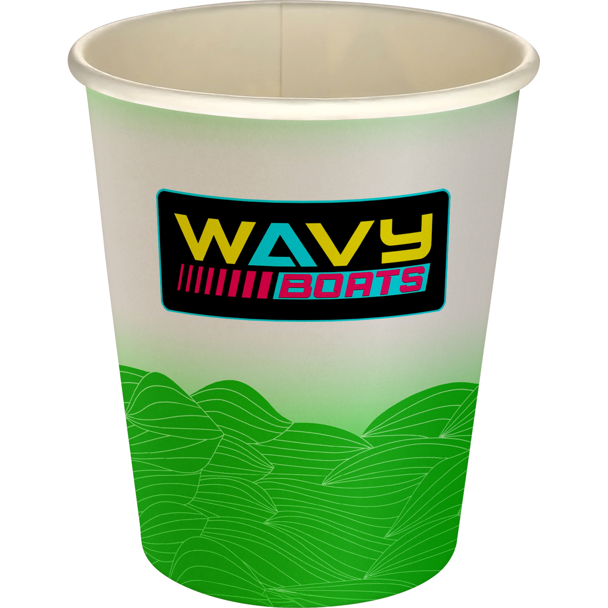 5 oz Full Color Turbulent Waves Paper Cup 1