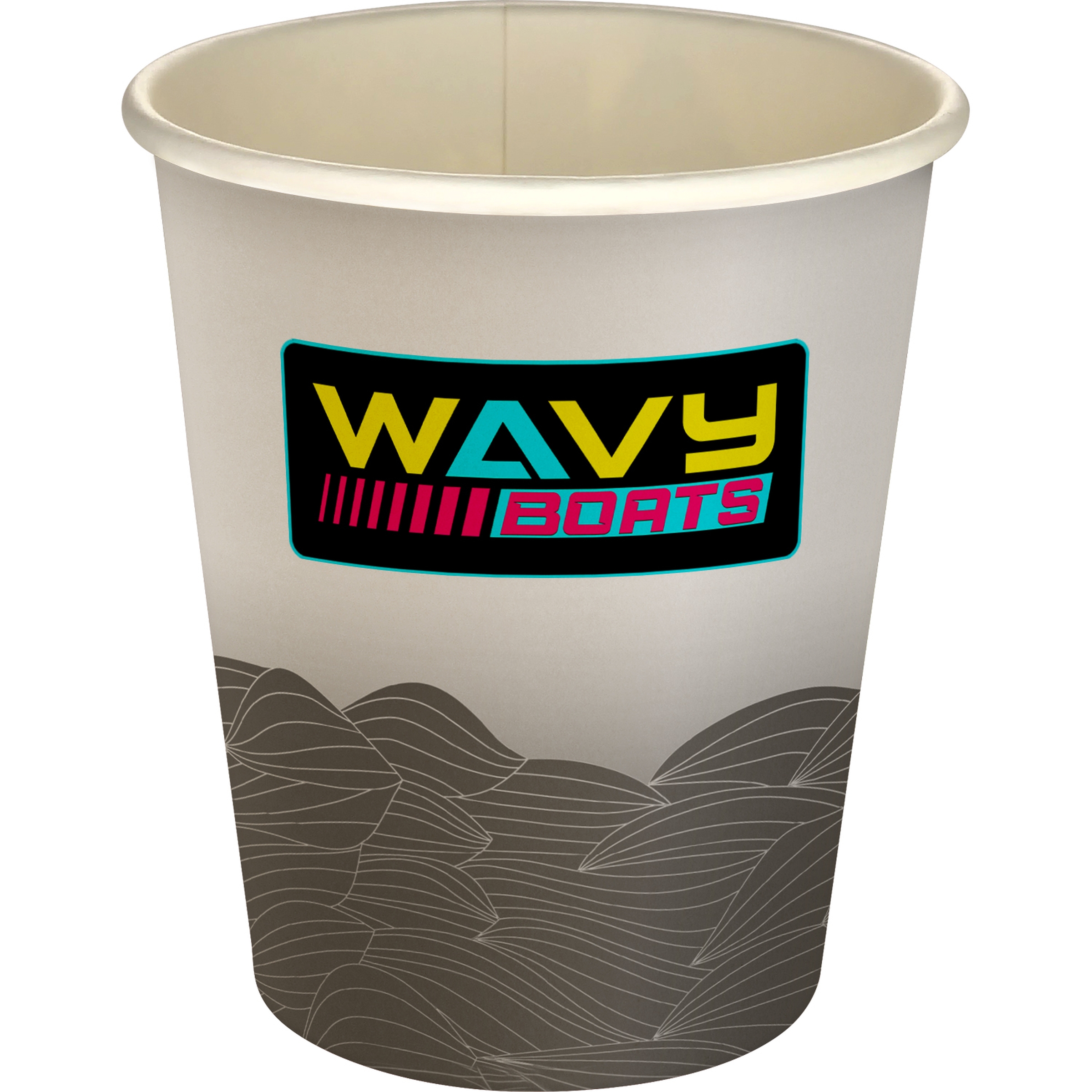 5 oz Full Color Turbulent Waves Paper Cup 1