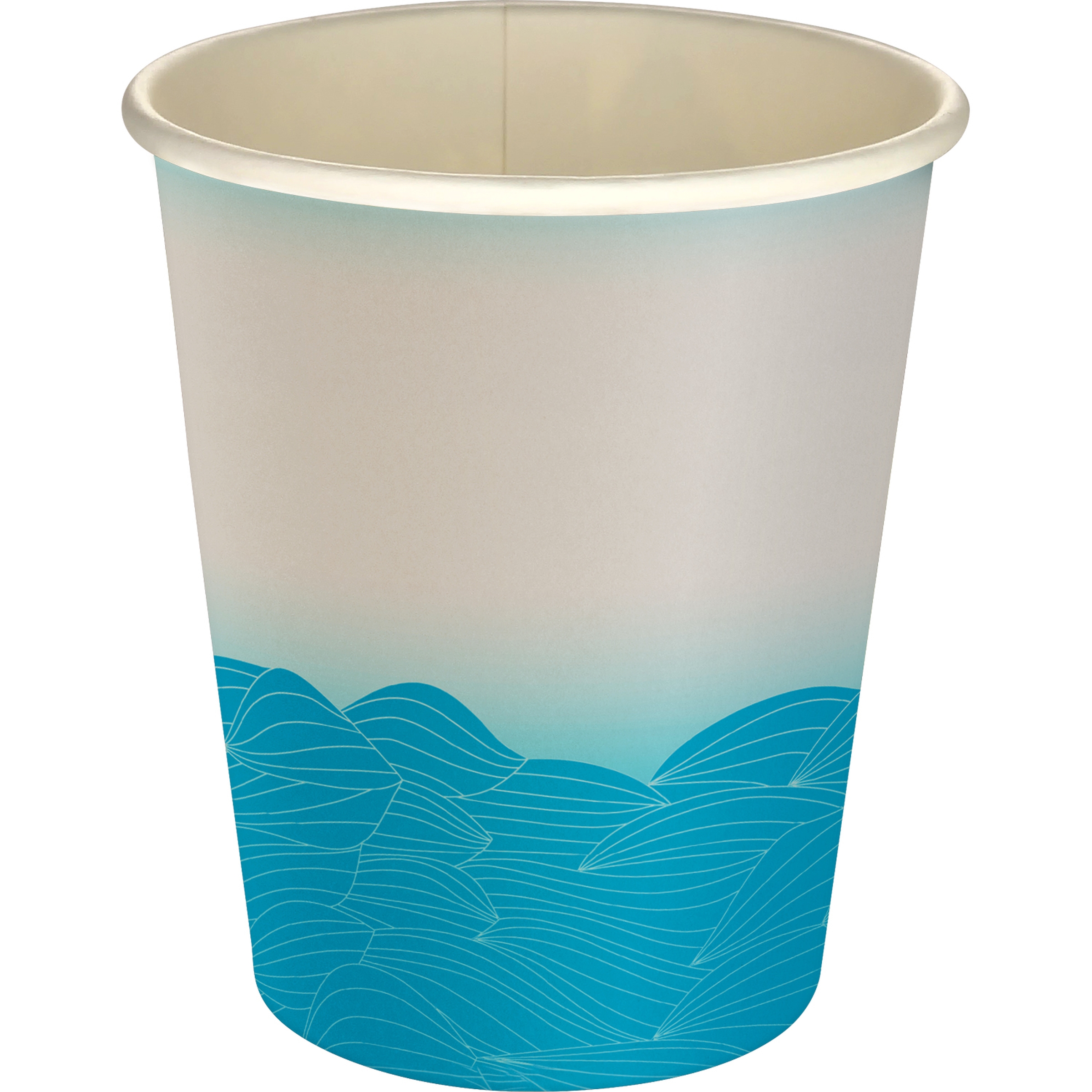 5 oz Full Color Turbulent Waves Paper Cup 1
