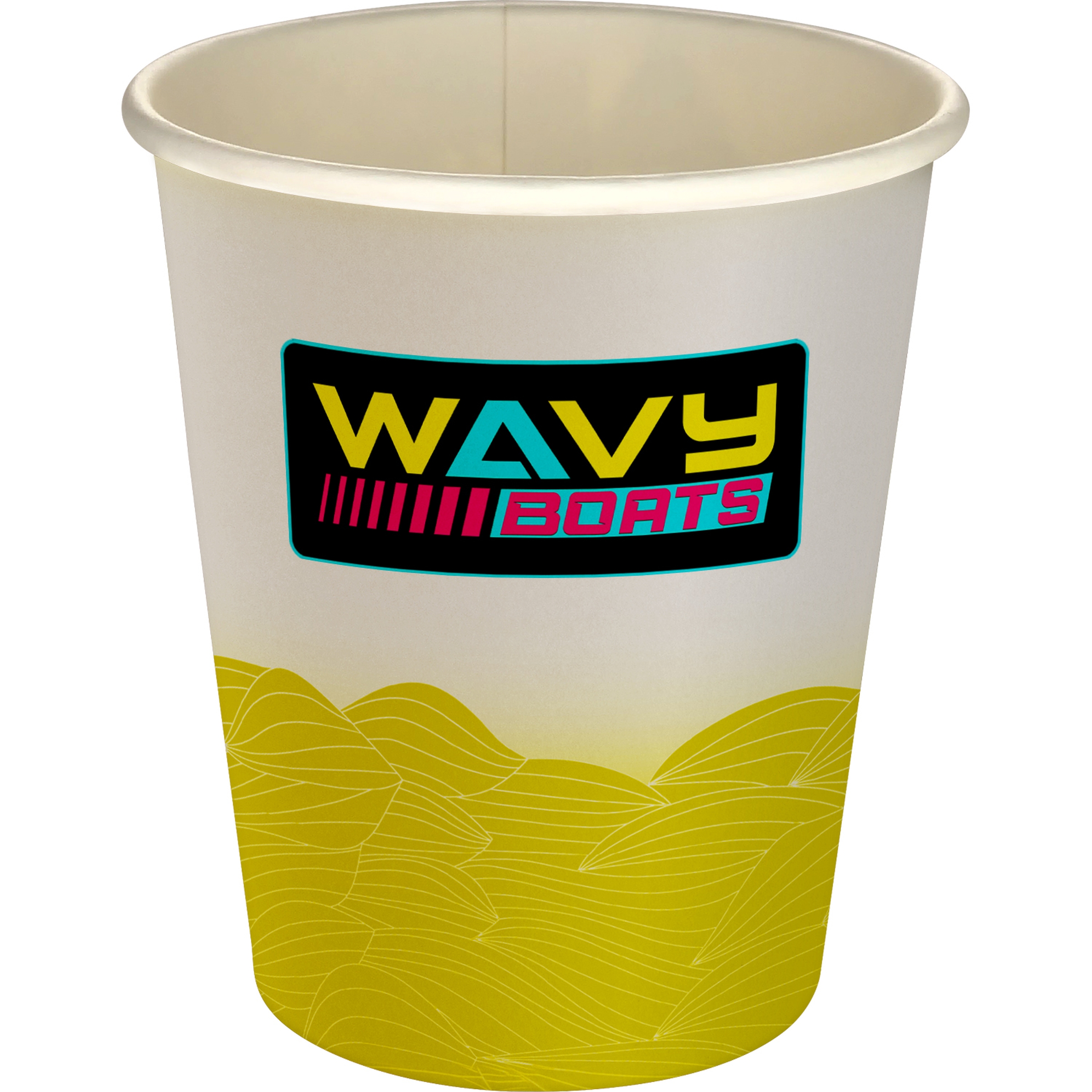 5 oz Full Color Turbulent Waves Paper Cup 1