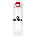 Two Tone Pop Up 24 oz. Recycled Bottle - red Two Tone Pop Up 24 oz. Recycled Bottle - red