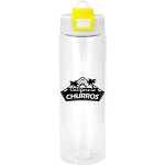 Two Tone Pop Up 24 oz. Recycled Bottle - yellow Two Tone Pop Up 24 oz. Recycled Bottle - yellow