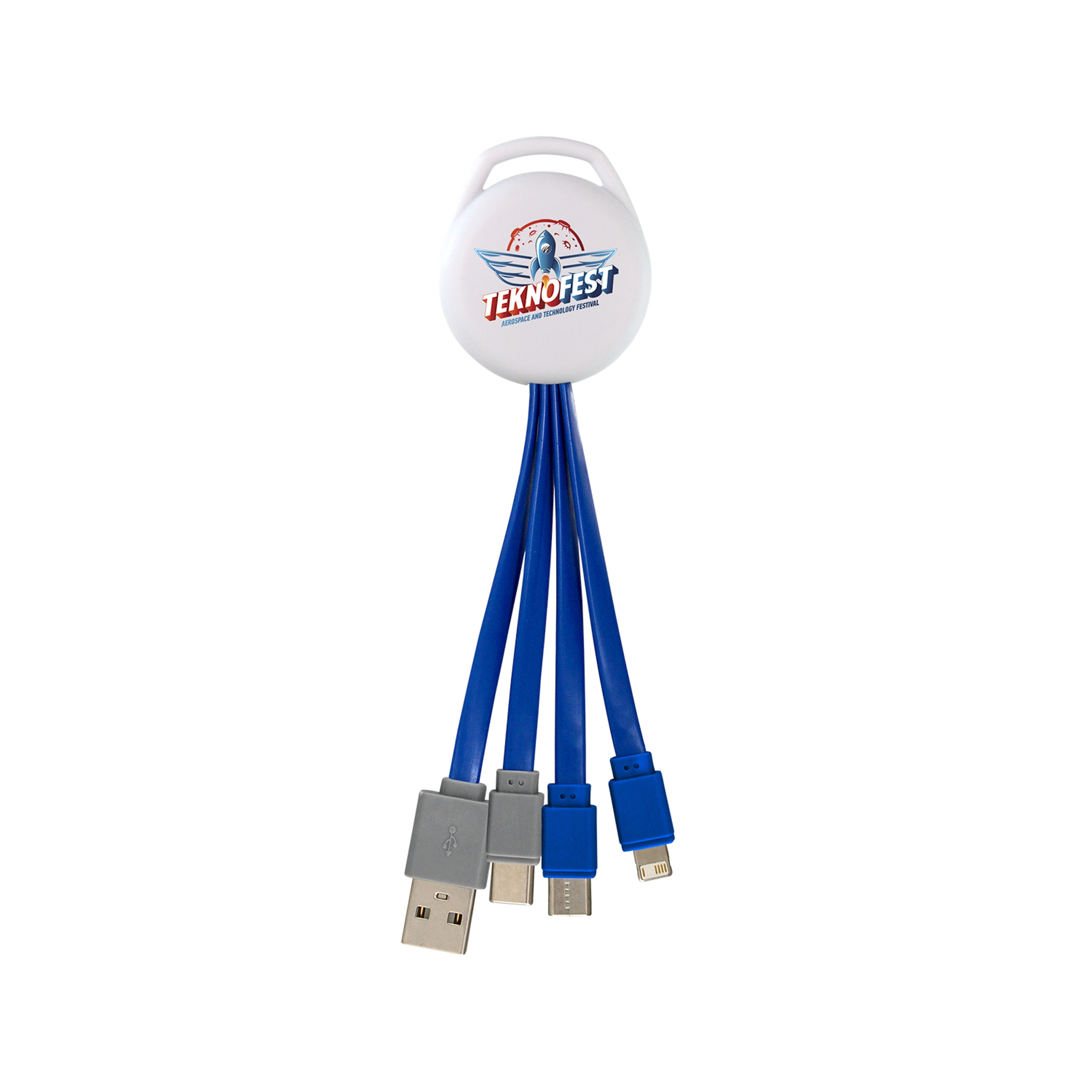 Full Color Vivid Dual Input 3-in-1 Charging Cable 1