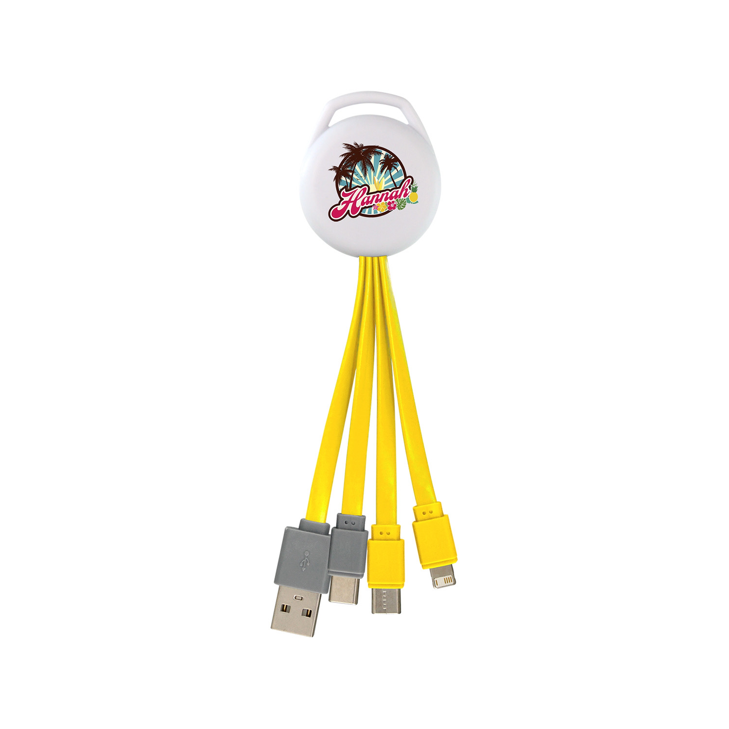Full Color Vivid Dual Input 3-in-1 Charging Cable 1