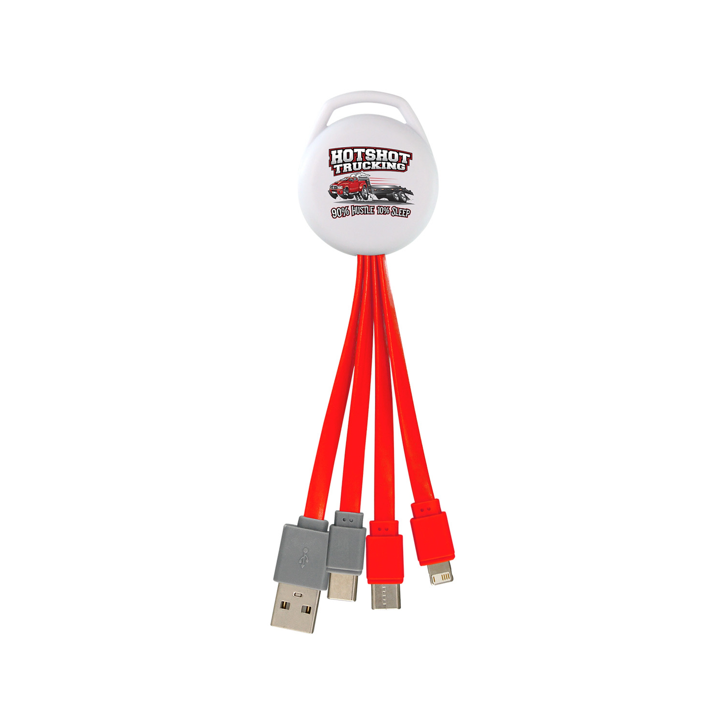 Full Color Vivid Dual Input 3-in-1 Charging Cable 1