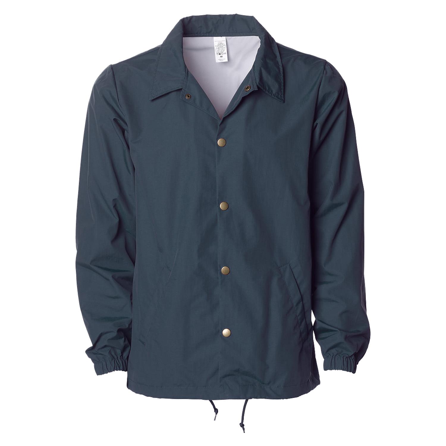 Independent Trading Co. Water Resistant Windbreaker Coaches Jacket 1