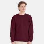 Hanes Eco Smart Crewneck Sweatshirt - Maroon Red Hanes Eco Smart Crewneck Sweatshirt - Maroon Red