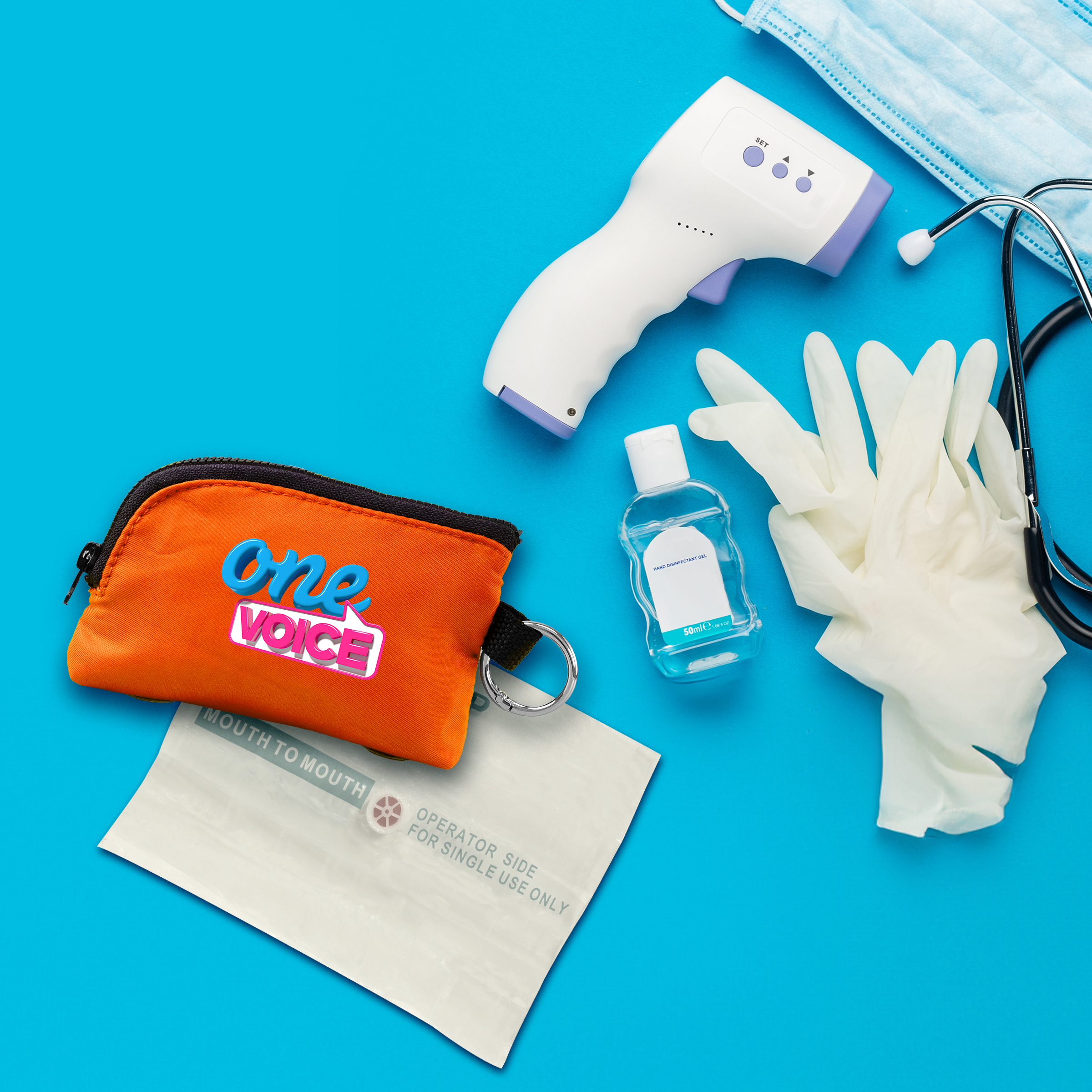 Zip Around CPR Face Shield Set 1