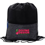 X Line Drawstring Backpack - Blue X Line Drawstring Backpack - Blue