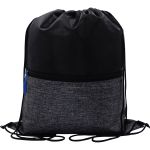 X Line Drawstring Backpack - Blue-Blank X Line Drawstring Backpack - Blue-Blank