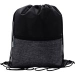 X Line Drawstring Backpack - Gray-Blank X Line Drawstring Backpack - Gray-Blank